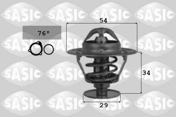 Sasic 3306040 - Термостат охлаждающей жидкости / корпус autospares.lv