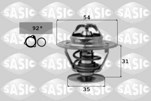 Sasic 3306067 - Термостат охлаждающей жидкости / корпус autospares.lv