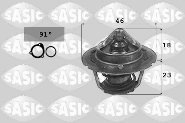 Sasic 3306007 - Термостат охлаждающей жидкости / корпус autospares.lv