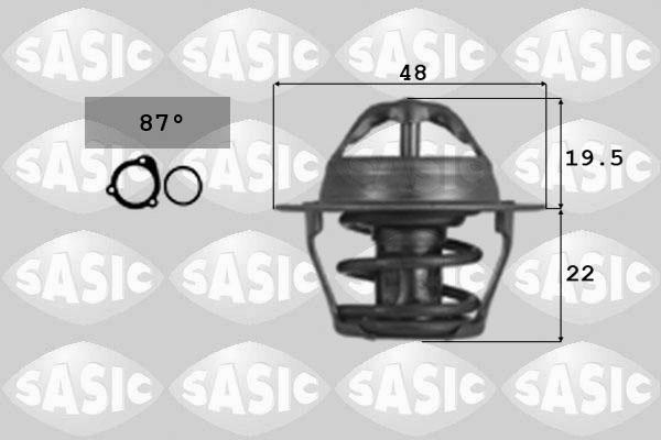 Sasic 3306012 - Термостат охлаждающей жидкости / корпус autospares.lv