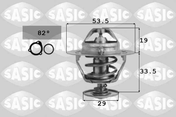 Sasic 3306030 - Термостат охлаждающей жидкости / корпус autospares.lv
