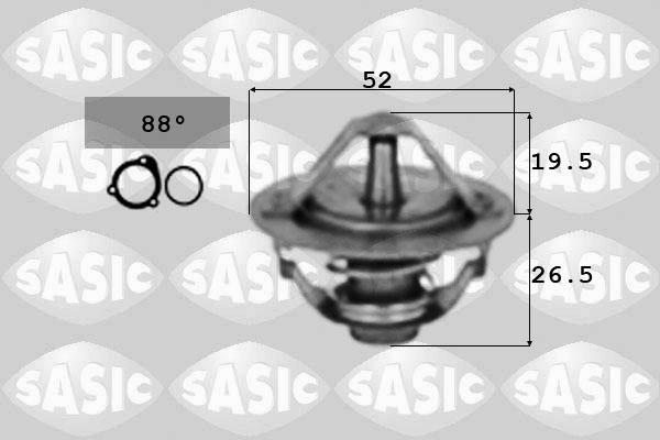 Sasic 3306032 - Термостат охлаждающей жидкости / корпус autospares.lv