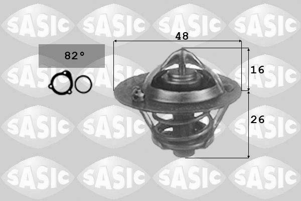 Sasic 3306025 - Термостат охлаждающей жидкости / корпус autospares.lv