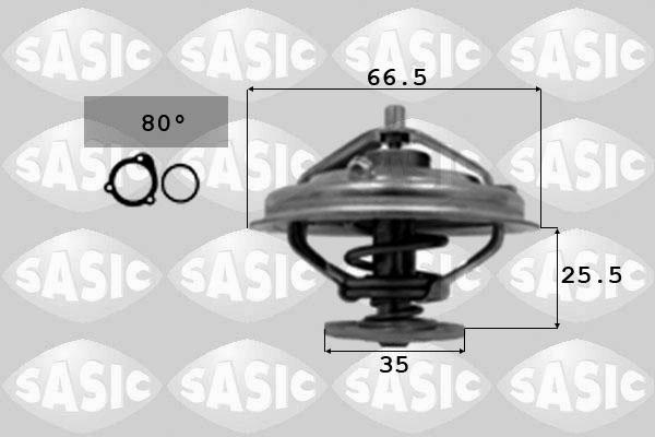 Sasic 3306070 - Термостат охлаждающей жидкости / корпус autospares.lv