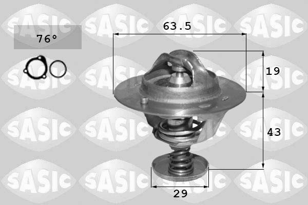 Sasic 3306142 - Термостат охлаждающей жидкости / корпус autospares.lv