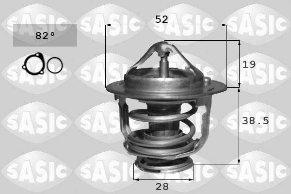 Sasic 3306133 - Термостат охлаждающей жидкости / корпус autospares.lv