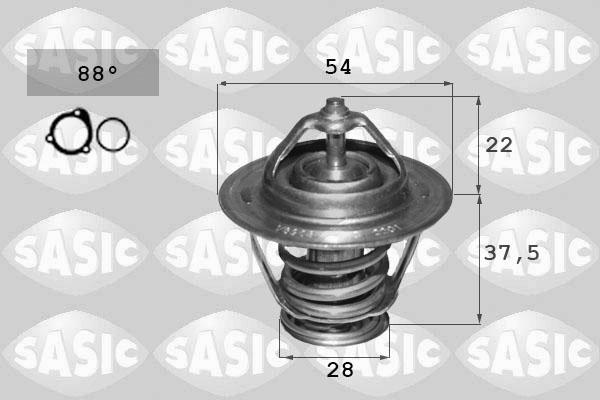 Sasic 3306124 - Термостат охлаждающей жидкости / корпус autospares.lv