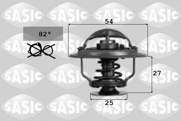 Sasic 3381901 - Термостат охлаждающей жидкости / корпус autospares.lv