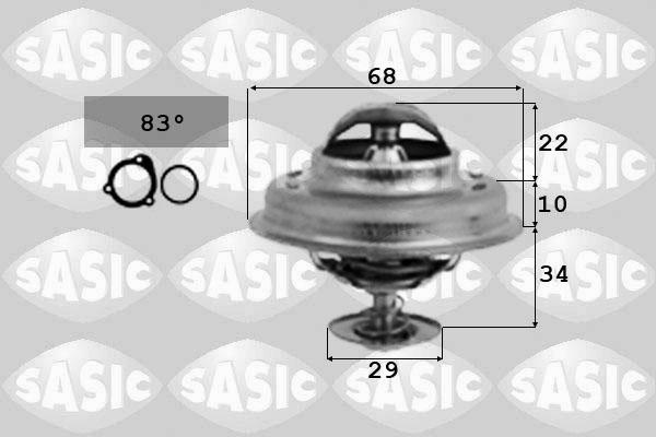 Sasic 3381251 - Термостат охлаждающей жидкости / корпус autospares.lv