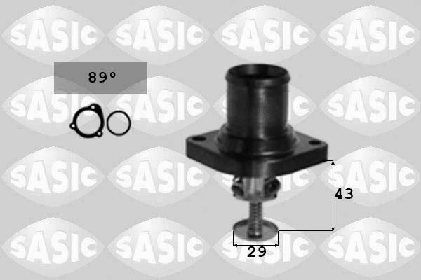 Sasic 3381A01 - Термостат охлаждающей жидкости / корпус autospares.lv