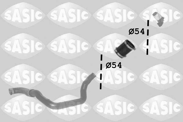 Sasic 3334053 - Трубка, нагнетание воздуха autospares.lv
