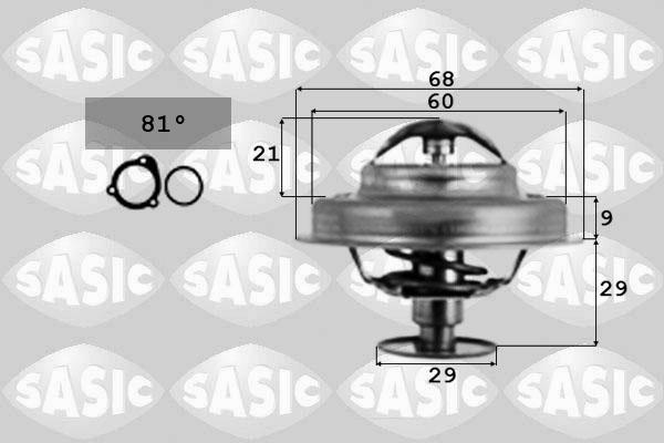 Sasic 3371641 - Термостат охлаждающей жидкости / корпус autospares.lv