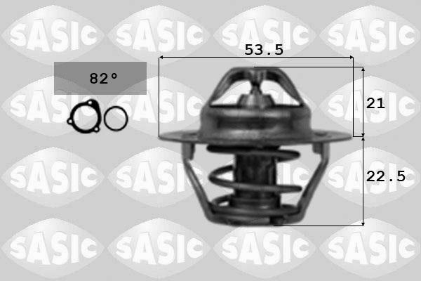 Sasic 3371301 - Термостат охлаждающей жидкости / корпус autospares.lv