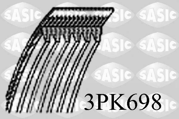 Sasic 3PK698 - Поликлиновой ремень autospares.lv