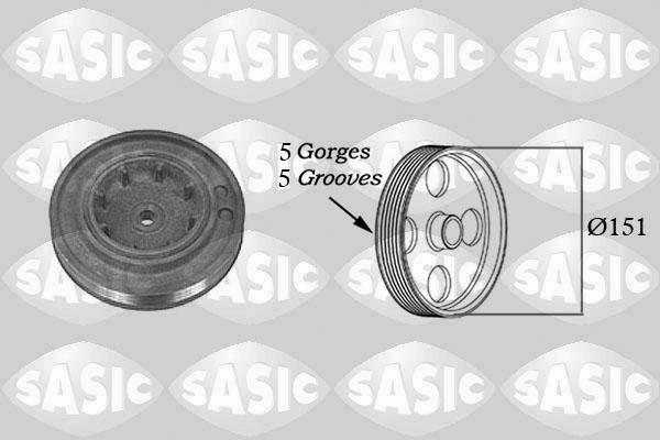 Sasic 2154015 - Шкив коленчатого вала autospares.lv