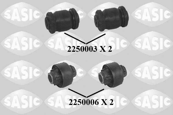 Sasic 7960002 - Подвеска колеса, комплект autospares.lv