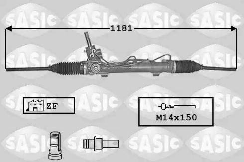 Sasic 7006095 - Рулевой механизм, рейка autospares.lv