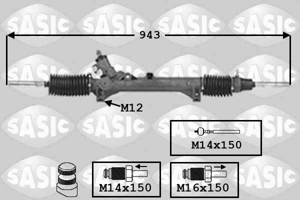 Sasic 7006092 - Рулевой механизм, рейка autospares.lv