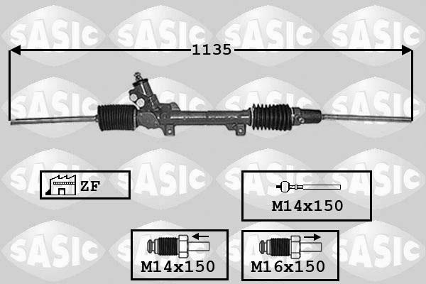 Sasic 7006097 - Рулевой механизм, рейка autospares.lv