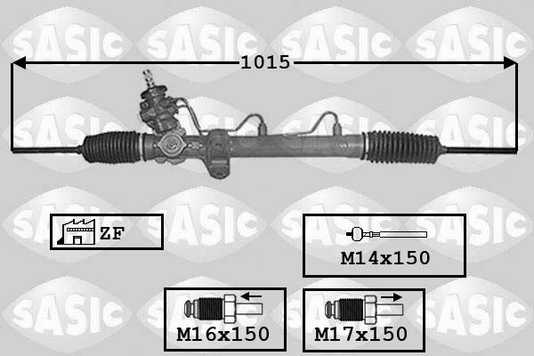 Sasic 7006045 - Рулевой механизм, рейка autospares.lv