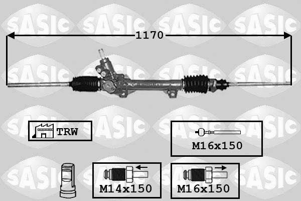 Sasic 7006041 - Рулевой механизм, рейка autospares.lv