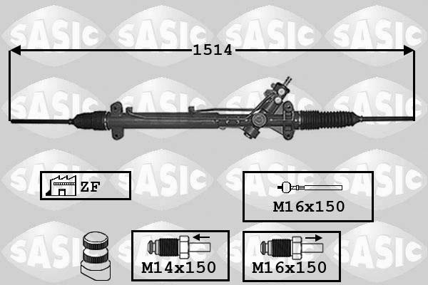 Sasic 7006048 - Рулевой механизм, рейка autospares.lv