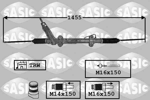 Sasic 7006050 - Рулевой механизм, рейка autospares.lv