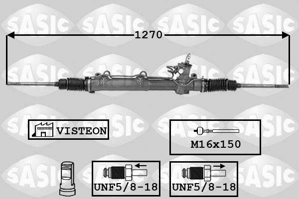 Sasic 7006064 - Рулевой механизм, рейка autospares.lv