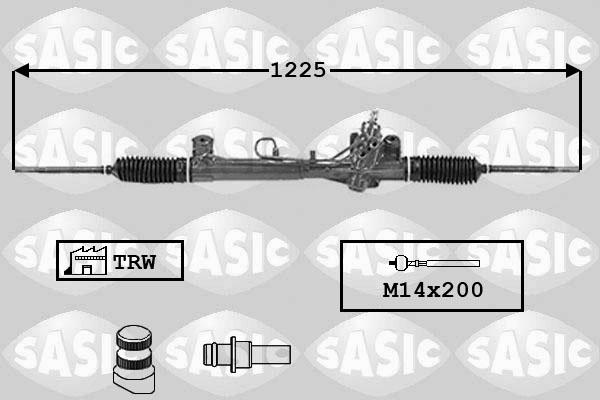 Sasic 7006065 - Рулевой механизм, рейка autospares.lv