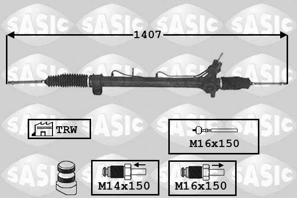 Sasic 7006018 - Рулевой механизм, рейка autospares.lv