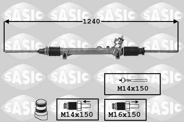 Sasic 7006088 - Рулевой механизм, рейка autospares.lv