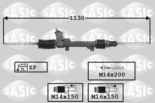 Sasic 7006083 - Рулевой механизм, рейка autospares.lv