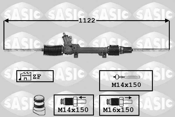 Sasic 7006082 - Рулевой механизм, рейка autospares.lv