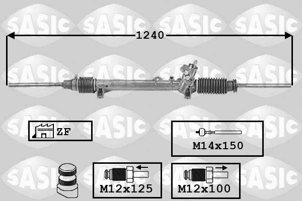 Sasic 7006034 - Рулевой механизм, рейка autospares.lv