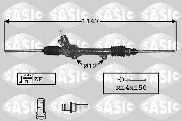 Sasic 7006023 - Рулевой механизм, рейка autospares.lv