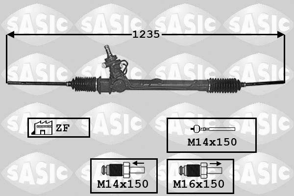 Sasic 7006079 - Рулевой механизм, рейка autospares.lv