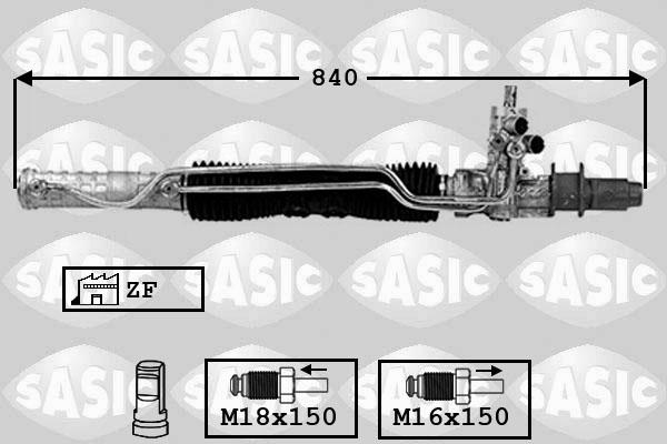 Sasic 7006075 - Рулевой механизм, рейка autospares.lv