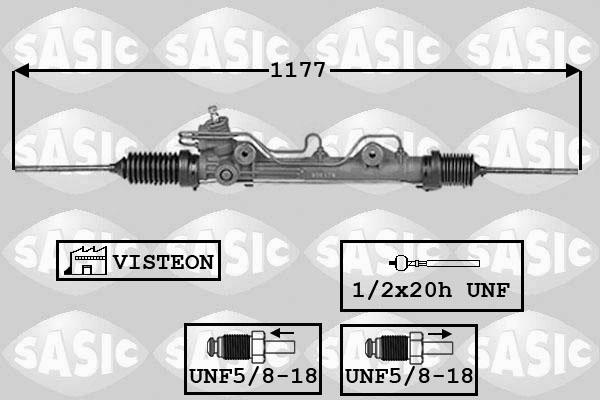Sasic 7006070 - Рулевой механизм, рейка autospares.lv
