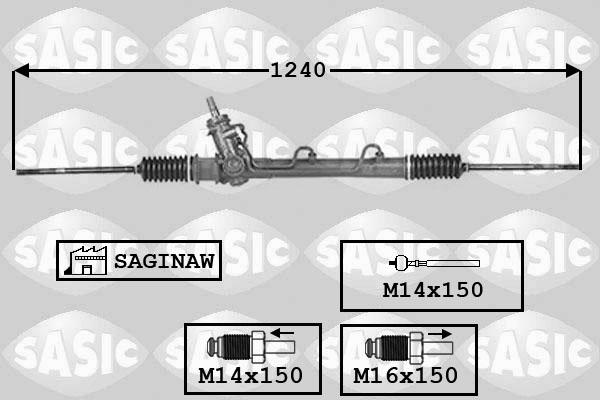 Sasic 7006077 - Рулевой механизм, рейка autospares.lv