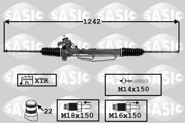 Sasic 7006149 - Рулевой механизм, рейка autospares.lv