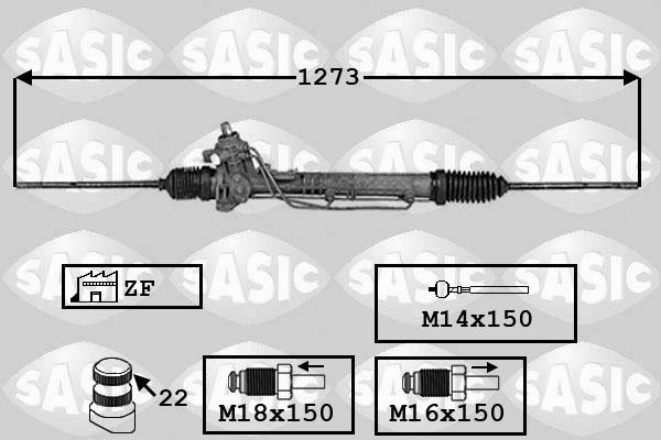 Sasic 7006145 - Рулевой механизм, рейка autospares.lv