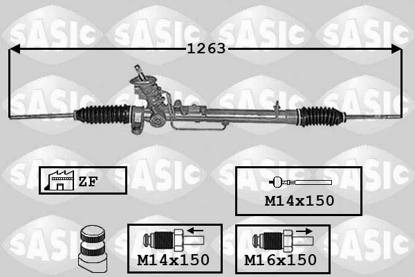 Sasic 7006140 - Рулевой механизм, рейка autospares.lv