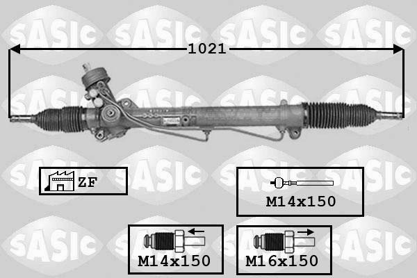 Sasic 7006141 - Рулевой механизм, рейка autospares.lv