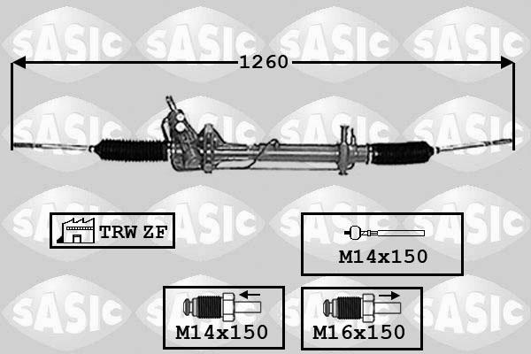 Sasic 7006148 - Рулевой механизм, рейка autospares.lv