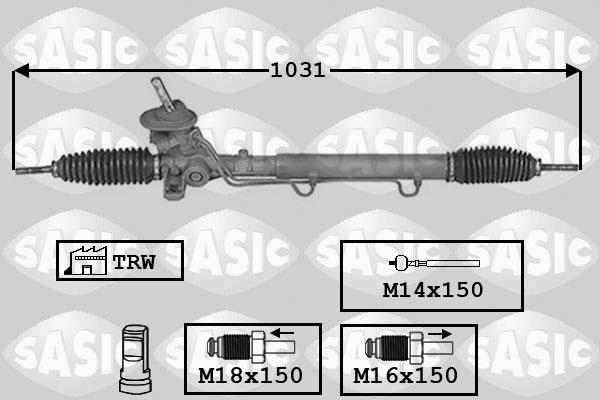 Sasic 7006151 - Рулевой механизм, рейка autospares.lv