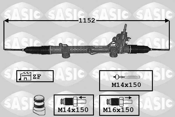 Sasic 7006160 - Рулевой механизм, рейка autospares.lv