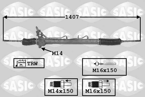 Sasic 7006102 - Рулевой механизм, рейка autospares.lv