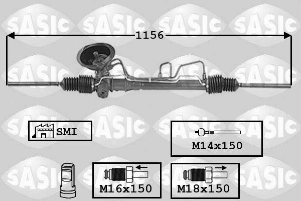 Sasic 7006107 - Рулевой механизм, рейка autospares.lv