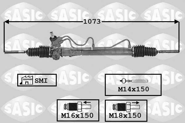 Sasic 7006115 - Рулевой механизм, рейка autospares.lv