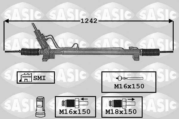 Sasic 7006130 - Рулевой механизм, рейка autospares.lv